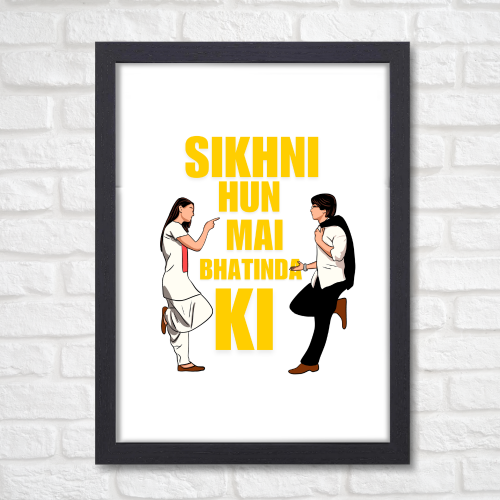Bollywood Movie Jab We Met Posters Frame kareena kapoor Artwork Framed Posters Movies Dialouges Canvas Painting Photo Frames For Wall Decor Restraunt Cafe Bedroom Living Room Decoration Home Office,  jab we met movie poster, jab we met train poster, jab we met movie poster hd, jab we met poster hd, jab we met minimalist poster, jab we met official poster, jab we met geet poster, jab we met poster original, jab we met movie posters, jab we met kareena kapoor poster, jab we met kareena kapoor photos