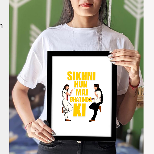 Bollywood Movie Jab We Met Posters Frame kareena kapoor Artwork Framed Posters Movies Dialouges Canvas Painting Photo Frames For Wall Decor Restraunt Cafe Bedroom Living Room Decoration Home Office,  jab we met movie poster, jab we met train poster, jab we met movie poster hd, jab we met poster hd, jab we met minimalist poster, jab we met official poster, jab we met geet poster, jab we met poster original, jab we met movie posters, jab we met kareena kapoor poster, jab we met kareena kapoor photos