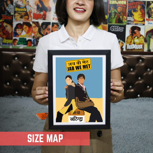 Bollywood Movie Jab We Met Posters Frame kareena kapoor Artwork Framed Posters Movies Dialouges Canvas Painting Photo Frames For Wall Decor Restraunt Cafe Bedroom Living Room Decoration Home Office,  jab we met movie poster, jab we met train poster, jab we met movie poster hd, jab we met poster hd, jab we met minimalist poster, jab we met official poster, jab we met geet poster, jab we met poster original, jab we met movie posters, jab we met kareena kapoor poster, jab we met kareena kapoor photos