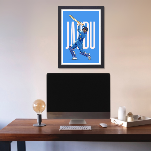Cricketer Ravindra Jadeja Frame, Cricket Players Photo frame, Cricketers Framed Posters for wall decor, room decor, livingroom, Posters for Boys rooms, hostel Cricket fans (T20 World Cup 2024 Indian Player Ravindra Jadeja Poster, Ravindra Jadeja Photo, Ravindra Jadeja Poster wall, Ravindra Jadeja Photo frame, Jadeja Photo, Jadeja Photo frame Jadeja Poster, Jadeja photo frame, Cricketer Frame, Cricketers Frame, Cricketers Posters for wall, Cricketers Photo frame for wall,