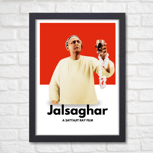 Jalsaghar Movie Poster Frame Satyajit Roy's Movies Framed Posters Bollywood Artwork Canvas Painting Photo Frames For Wall Decor Bedroom Living Room Decoration Home Office Restraunt Cafe, Jalsaghar movie poster, Jalsaghar poster, Jalsaghar movie poster hd, Jalsaghar movie wall poster, Jalsaghar movie wall poster download, Jalsaghar movie wall painting, Jalsaghar movie wall painting images, Jalsaghar movie wall painting design, Jalsaghar movie poster framed, satyajit ray motivational posters