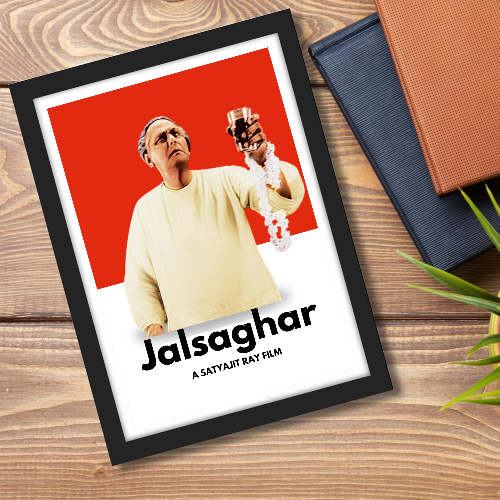 Jalsaghar Movie Poster Frame Satyajit Roy's Movies Framed Posters Bollywood Artwork Canvas Painting Photo Frames For Wall Decor Bedroom Living Room Decoration Home Office Restraunt Cafe, Jalsaghar movie poster, Jalsaghar poster, Jalsaghar movie poster hd, Jalsaghar movie wall poster, Jalsaghar movie wall poster download, Jalsaghar movie wall painting, Jalsaghar movie wall painting images, Jalsaghar movie wall painting design, Jalsaghar movie poster framed, satyajit ray motivational posters