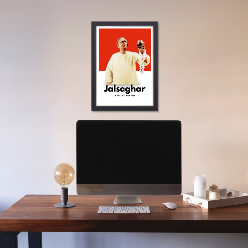 Jalsaghar Movie Poster Frame Satyajit Roy's Movies Framed Posters Bollywood Artwork Canvas Painting Photo Frames For Wall Decor Bedroom Living Room Decoration Home Office Restraunt Cafe, Jalsaghar movie poster, Jalsaghar poster, Jalsaghar movie poster hd, Jalsaghar movie wall poster, Jalsaghar movie wall poster download, Jalsaghar movie wall painting, Jalsaghar movie wall painting images, Jalsaghar movie wall painting design, Jalsaghar movie poster framed, satyajit ray motivational posters