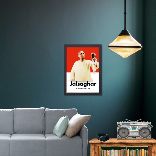 Jalsaghar Movie Poster Frame Satyajit Roy's Movies Framed Posters Bollywood Artwork Canvas Painting Photo Frames For Wall Decor Bedroom Living Room Decoration Home Office Restraunt Cafe, Jalsaghar movie poster, Jalsaghar poster, Jalsaghar movie poster hd, Jalsaghar movie wall poster, Jalsaghar movie wall poster download, Jalsaghar movie wall painting, Jalsaghar movie wall painting images, Jalsaghar movie wall painting design, Jalsaghar movie poster framed, satyajit ray motivational posters