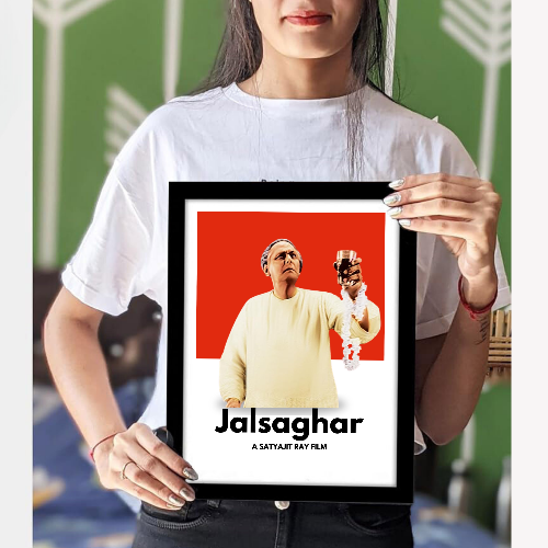 Jalsaghar Movie Poster Frame Satyajit Roy's Movies Framed Posters Bollywood Artwork Canvas Painting Photo Frames For Wall Decor Bedroom Living Room Decoration Home Office Restraunt Cafe, Jalsaghar movie poster, Jalsaghar poster, Jalsaghar movie poster hd, Jalsaghar movie wall poster, Jalsaghar movie wall poster download, Jalsaghar movie wall painting, Jalsaghar movie wall painting images, Jalsaghar movie wall painting design, Jalsaghar movie poster framed, satyajit ray motivational posters