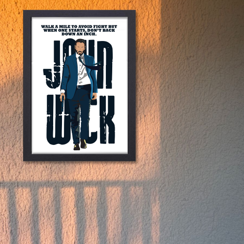 John Wick Movie Poster Frame Movies Artwork Framed Posters Hollywood Film Canvas Painting Photo Frame for Wall Decor Home Decoration Living Room Bedroom Office Study Room Cafe, john wick movie poster, john wick movie poster 4k, john wick movie poster 24x36, john wick movie poster hd, john wick movie poster original, john wick movie poster framed, john wick movie poster for sale, john wick movie poster font, john wick poster frame, john wick wall poster, john wick wall stickers, john wick wall art
