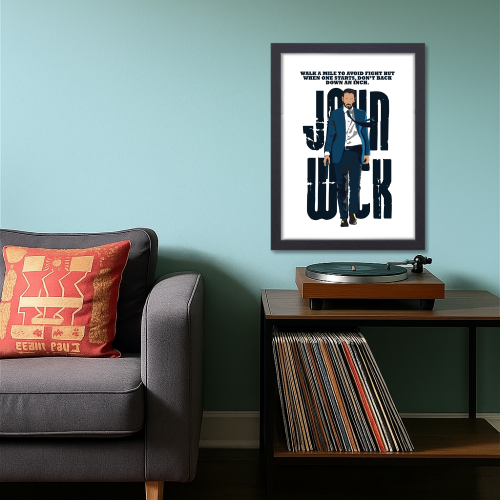 John Wick Movie Poster Frame Movies Artwork Framed Posters Hollywood Film Canvas Painting Photo Frame for Wall Decor Home Decoration Living Room Bedroom Office Study Room Cafe, john wick movie poster, john wick movie poster 4k, john wick movie poster 24x36, john wick movie poster hd, john wick movie poster original, john wick movie poster framed, john wick movie poster for sale, john wick movie poster font, john wick poster frame, john wick wall poster, john wick wall stickers, john wick wall art