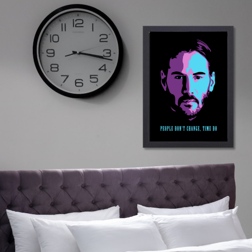 John Wick 1 Movie Poster Frame Movies Art work Framed Posters Hollywood Film Canvas Painting Photo Frame for Wall Decor Home Living Room Bedroom Office Study Room Cafe Decoration