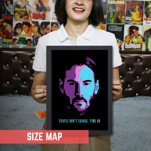 John Wick 1 Movie Poster Frame Movies Art work Framed Posters Hollywood Film Canvas Painting Photo Frame for Wall Decor Home Living Room Bedroom Office Study Room Cafe Decoration