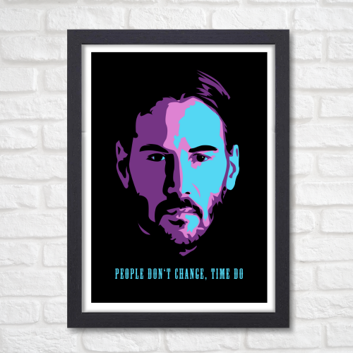 John Wick 1 Movie Poster Frame Movies Art work Framed Posters Hollywood Film Canvas Painting Photo Frame for Wall Decor Home Living Room Bedroom Office Study Room Cafe Decoration