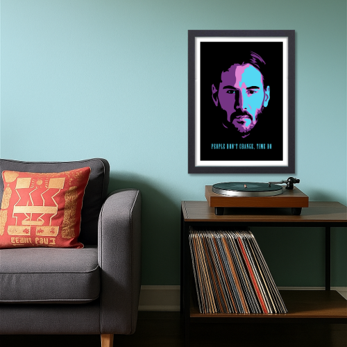 John Wick 1 Movie Poster Frame Movies Art work Framed Posters Hollywood Film Canvas Painting Photo Frame for Wall Decor Home Living Room Bedroom Office Study Room Cafe Decoration