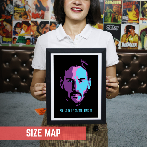 John Wick 1 Movie Poster Frame Movies Art work Framed Posters Hollywood Film Canvas Painting Photo Frame for Wall Decor Home Living Room Bedroom Office Study Room Cafe Decoration