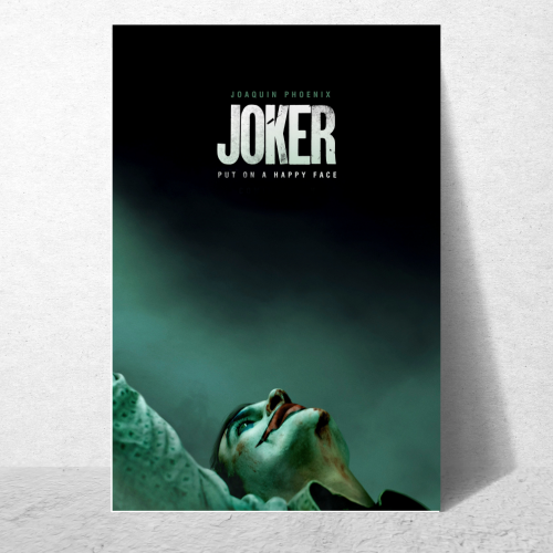 Joker Film Art Poster Frame Movie Movie Artwork Framed Posters Hollywood Movie Canvas Painting Photo Frames For Wall Decor Living Room Bedroom Art Study Room Restraunt Cafe Office & Home Decoration