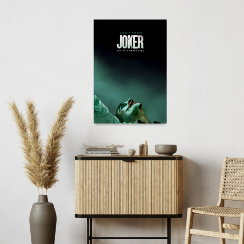 Joker Film Art Poster Frame Movie Movie Artwork Framed Posters Hollywood Movie Canvas Painting Photo Frames For Wall Decor Living Room Bedroom Art Study Room Restraunt Cafe Office & Home Decoration