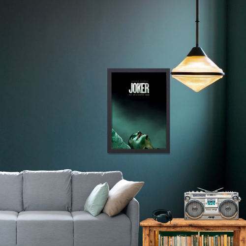Joker Film Art Poster Frame Movie Movie Artwork Framed Posters Hollywood Movie Canvas Painting Photo Frames For Wall Decor Living Room Bedroom Art Study Room Restraunt Cafe Office & Home Decoration