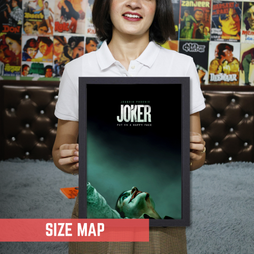 Joker Film Art Poster Frame Movie Movie Artwork Framed Posters Hollywood Movie Canvas Painting Photo Frames For Wall Decor Living Room Bedroom Art Study Room Restraunt Cafe Office & Home Decoration