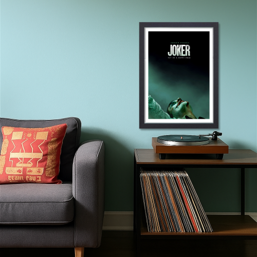 Joker Film Art Poster Frame Movie Movie Artwork Framed Posters Hollywood Movie Canvas Painting Photo Frames For Wall Decor Living Room Bedroom Art Study Room Restraunt Cafe Office & Home Decoration