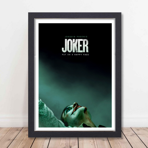 Joker Film Art Poster Frame Movie Movie Artwork Framed Posters Hollywood Movie Canvas Painting Photo Frames For Wall Decor Living Room Bedroom Art Study Room Restraunt Cafe Office & Home Decoration