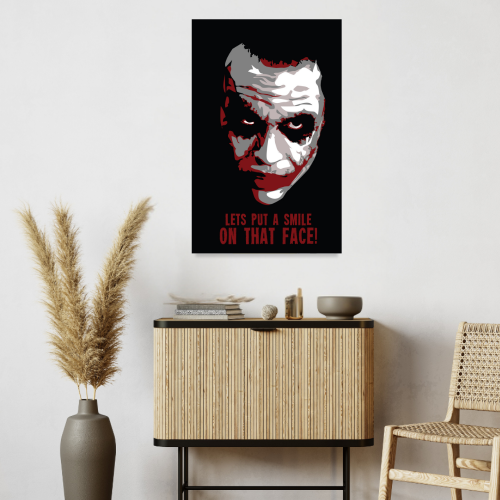 Joker Movie Poster Frame Movie Film Artwork Framed Posters Hollywood Movie Canvas Painting Photo Frames For Wall Decor Living Room Bedroom Art Study Room Restraunt Cafe Office & Home Decoration