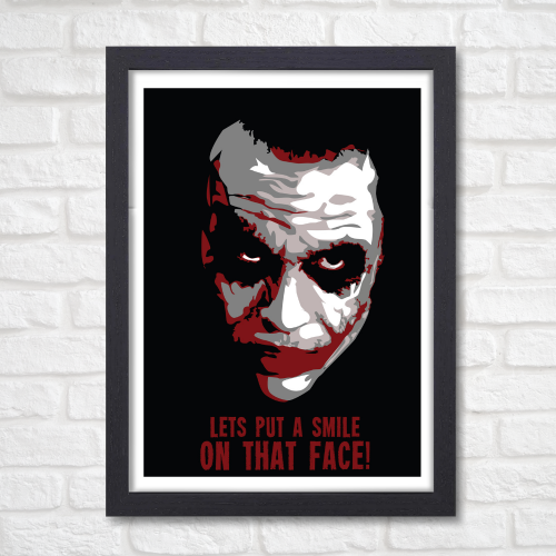 Joker Movie Poster Frame Movie Film Artwork Framed Posters Hollywood Movie Canvas Painting Photo Frames For Wall Decor Living Room Bedroom Art Study Room Restraunt Cafe Office & Home Decoration