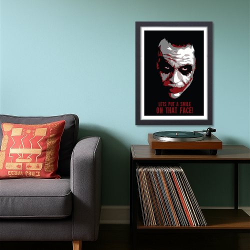 Joker Movie Poster Frame Movie Film Artwork Framed Posters Hollywood Movie Canvas Painting Photo Frames For Wall Decor Living Room Bedroom Art Study Room Restraunt Cafe Office & Home Decoration
