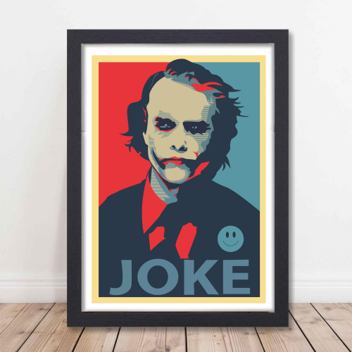 Joker Movie Poster Frame Action Thriller Film Artwork Framed Posters Hollywood Movie Canvas Painting Photo Frames For Wall Decor Living Room Bedroom Study Room Restraunt Cafe Office & Home Art Decoration