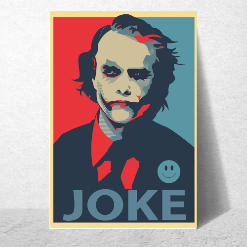 Joker Movie Poster Frame Action Thriller Film Artwork Framed Posters Hollywood Movie Canvas Painting Photo Frames For Wall Decor Living Room Bedroom Study Room Restraunt Cafe Office & Home Art Decoration