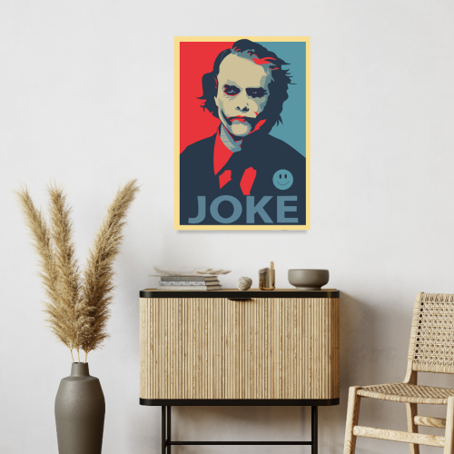 Joker Movie Poster Frame Action Thriller Film Artwork Framed Posters Hollywood Movie Canvas Painting Photo Frames For Wall Decor Living Room Bedroom Study Room Restraunt Cafe Office & Home Art Decoration
