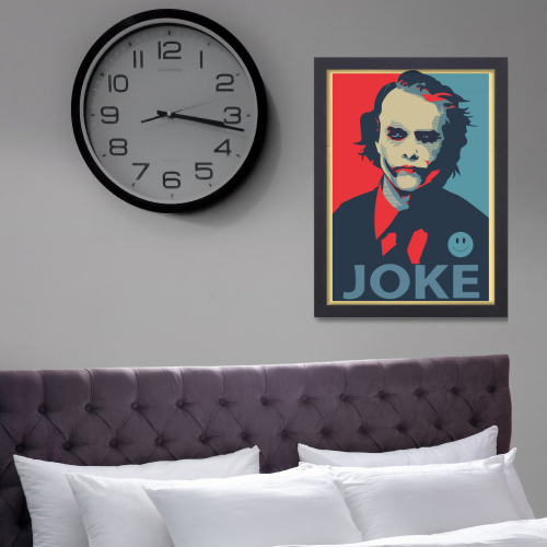 Joker Movie Poster Frame Action Thriller Film Artwork Framed Posters Hollywood Movie Canvas Painting Photo Frames For Wall Decor Living Room Bedroom Study Room Restraunt Cafe Office & Home Art Decoration