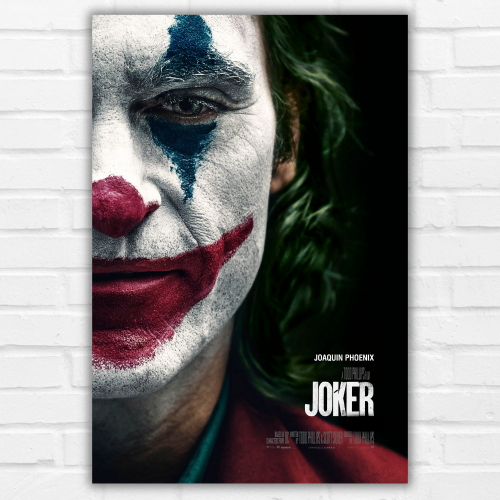 Joker Movie Poster Frame Hollywood Movies Framed Posters Action Film Art work Canvas Painting Photo Frame for Wall Decor Home Decoration Living Room Bedroom Office Study Room Cafe