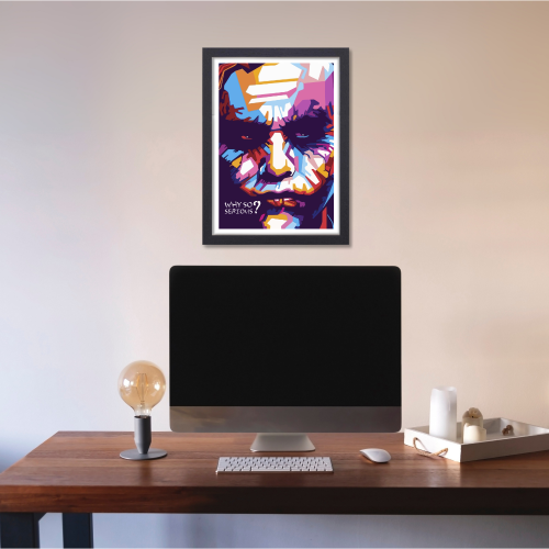 Joker Movie Poster Frame Movies Artwork Framed Posters Hollywood Movie Canvas Painting Photo Frames For Wall Decor Living Room Bedroom Art Study Room Restraunt Cafe Office & Home Decoration Artwork
