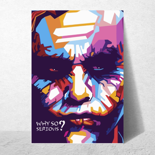 Joker Movie Poster Frame Movies Artwork Framed Posters Hollywood Movie Canvas Painting Photo Frames For Wall Decor Living Room Bedroom Art Study Room Restraunt Cafe Office & Home Decoration Artwork