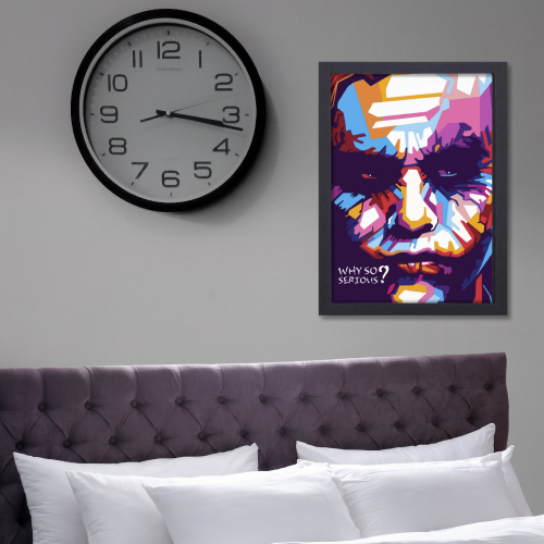 Joker Movie Poster Frame Movies Artwork Framed Posters Hollywood Movie Canvas Painting Photo Frames For Wall Decor Living Room Bedroom Art Study Room Restraunt Cafe Office & Home Decoration Artwork