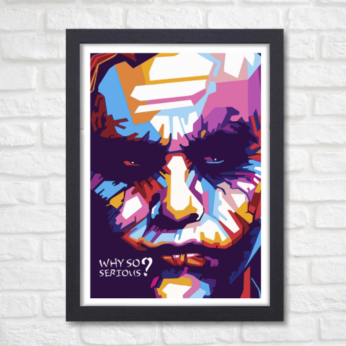 Joker Movie Poster Frame Movies Artwork Framed Posters Hollywood Movie Canvas Painting Photo Frames For Wall Decor Living Room Bedroom Art Study Room Restraunt Cafe Office & Home Decoration Artwork