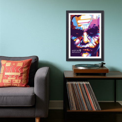 Joker Movie Poster Frame Movies Artwork Framed Posters Hollywood Movie Canvas Painting Photo Frames For Wall Decor Living Room Bedroom Art Study Room Restraunt Cafe Office & Home Decoration Artwork