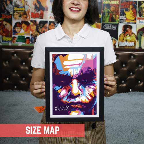 Joker Movie Poster Frame Movies Artwork Framed Posters Hollywood Movie Canvas Painting Photo Frames For Wall Decor Living Room Bedroom Art Study Room Restraunt Cafe Office & Home Decoration Artwork