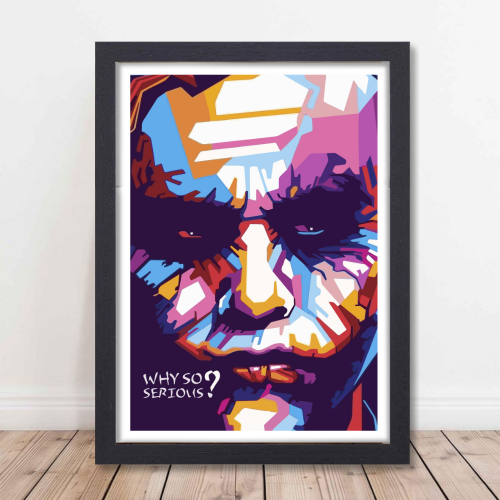 Joker Movie Poster Frame Movies Artwork Framed Posters Hollywood Movie Canvas Painting Photo Frames For Wall Decor Living Room Bedroom Art Study Room Restraunt Cafe Office & Home Decoration Artwork