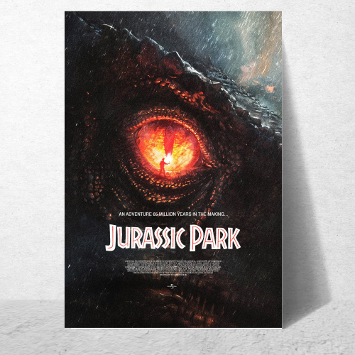 Jurassic park Movie Poster Frame Adventure Sci-fi Movies Framed Posters Hollywood Film Art work Canvas Painting Photo Frames for Wall Art Decor Living Room Bedroom  Study Room Restraunt Cafe Office & Home Decoration