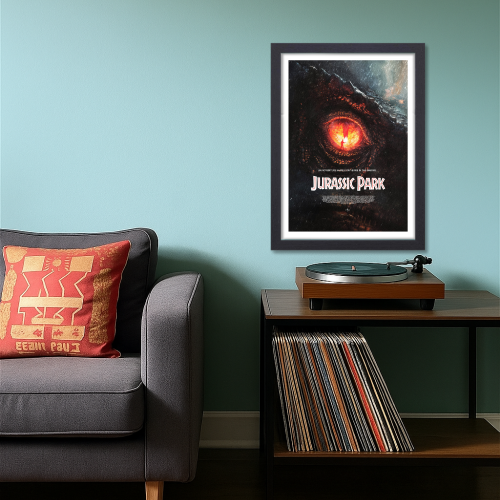 Jurassic park Movie Poster Frame Adventure Sci-fi Movies Framed Posters Hollywood Film Art work Canvas Painting Photo Frames for Wall Art Decor Living Room Bedroom  Study Room Restraunt Cafe Office & Home Decoration