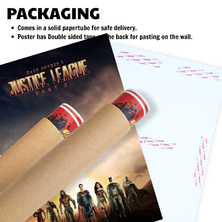 Justice League Movie Poster Frame Action Fantasy Film Artwork Framed Posters Hollywood Movies Canvas Painting Photo Frames for Wall Decor Home Decoration Living Room Bedroom Office Study Room Cafe