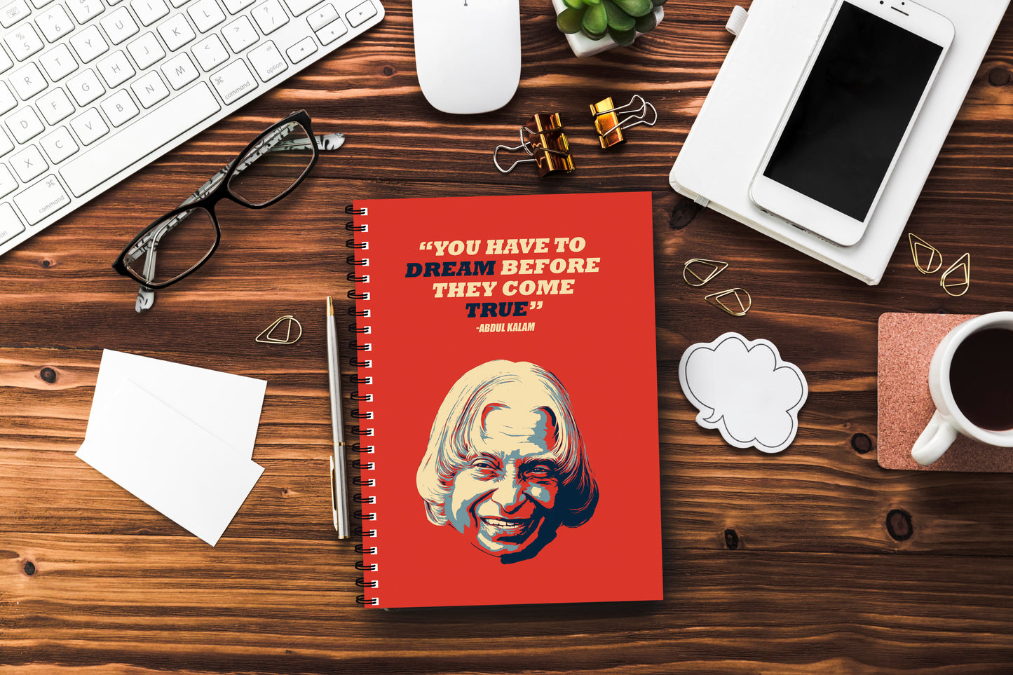 Abdul Kalam Quote Printed Notebook