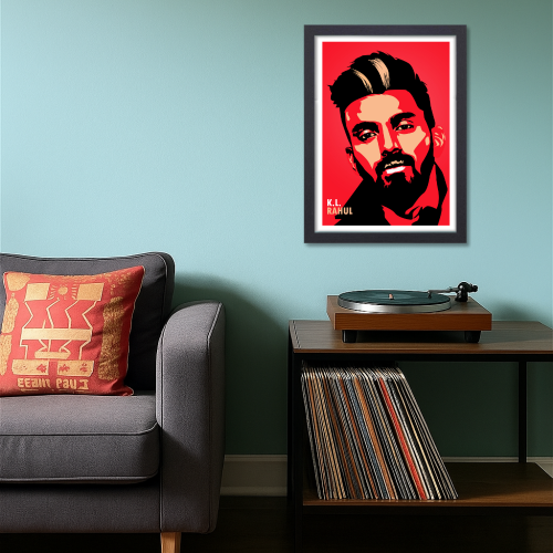 Cricket Lover Gift Item Kids Room Cricket Frame Framed Wall Art for Men Cricket Motivational Quote Poste