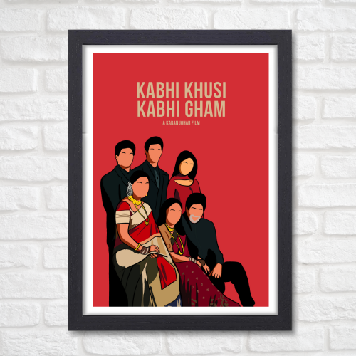 kabhi Khushi Kabhi Gham Movie Poster Frame Bollywood Actor Amitabh Bachchan Shahrukh Khan Kajol Jaya Framed Posters Movies Dialogue Quotes Artwork Canvas Painting Photo Frames For Wall Decor Restraunt Cafe Bedroom Living Room Decoration Home Office, kabhi khushi kabhi gham movie poster, kabhi khushi kabhi gham poster, kabhi khushi kabhi gham poster hd, kabhi khushi kabhi gham photo frame, kabhi khushi kabhi gham 2 poster, kabhi khushi kabhi gham photo, kabhi khushi kabhi gham poster photo
