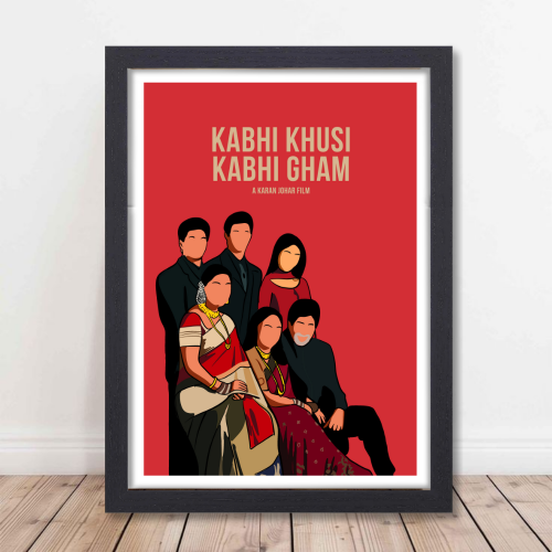kabhi Khushi Kabhi Gham Movie Poster Frame Bollywood Actor Amitabh Bachchan Shahrukh Khan Kajol Jaya Framed Posters Movies Dialogue Quotes Artwork Canvas Painting Photo Frames For Wall Decor Restraunt Cafe Bedroom Living Room Decoration Home Office, kabhi khushi kabhi gham movie poster, kabhi khushi kabhi gham poster, kabhi khushi kabhi gham poster hd, kabhi khushi kabhi gham photo frame, kabhi khushi kabhi gham 2 poster, kabhi khushi kabhi gham photo, kabhi khushi kabhi gham poster photo