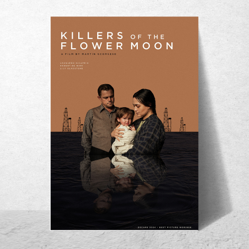 Killers Of The Flower Moon Movie Poster Frame Westren Thriller Film Artwork Framed Posters Hollywood Movies Canvas Painting Photo Frames for Wall Decor Living Living Room Bedroom  Study Room Restraunt Cafe Office & Home Decoration