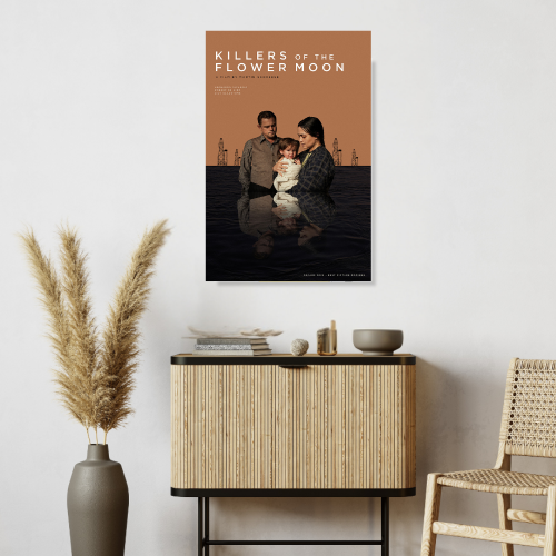 Killers Of The Flower Moon Movie Poster Frame Westren Thriller Film Artwork Framed Posters Hollywood Movies Canvas Painting Photo Frames for Wall Decor Living Living Room Bedroom  Study Room Restraunt Cafe Office & Home Decoration