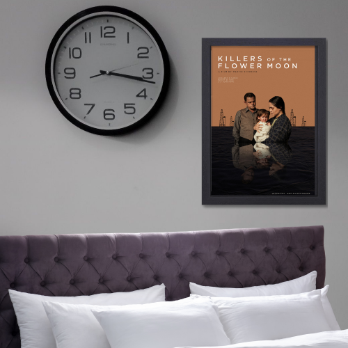 Killers Of The Flower Moon Movie Poster Frame Westren Thriller Film Artwork Framed Posters Hollywood Movies Canvas Painting Photo Frames for Wall Decor Living Living Room Bedroom  Study Room Restraunt Cafe Office & Home Decoration