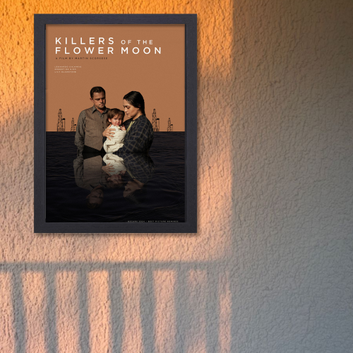 Killers Of The Flower Moon Movie Poster Frame Westren Thriller Film Artwork Framed Posters Hollywood Movies Canvas Painting Photo Frames for Wall Decor Living Living Room Bedroom  Study Room Restraunt Cafe Office & Home Decoration