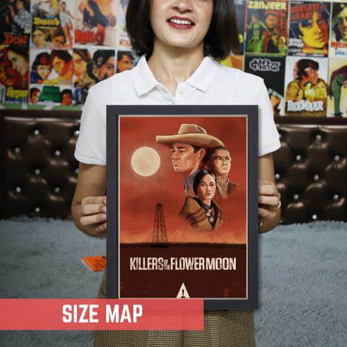 Killers Of The Flower Moon Movie Poster Frame Westren Thriller Movies Artwork Framed Posters Hollywood Film Canvas Painting Photo Frames for Wall Decor Living Living Room Bedroom  Study Room Restraunt Cafe Office & Home Decoration