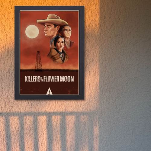 Killers Of The Flower Moon Movie Poster Frame Westren Thriller Movies Artwork Framed Posters Hollywood Film Canvas Painting Photo Frames for Wall Decor Living Living Room Bedroom  Study Room Restraunt Cafe Office & Home Decoration